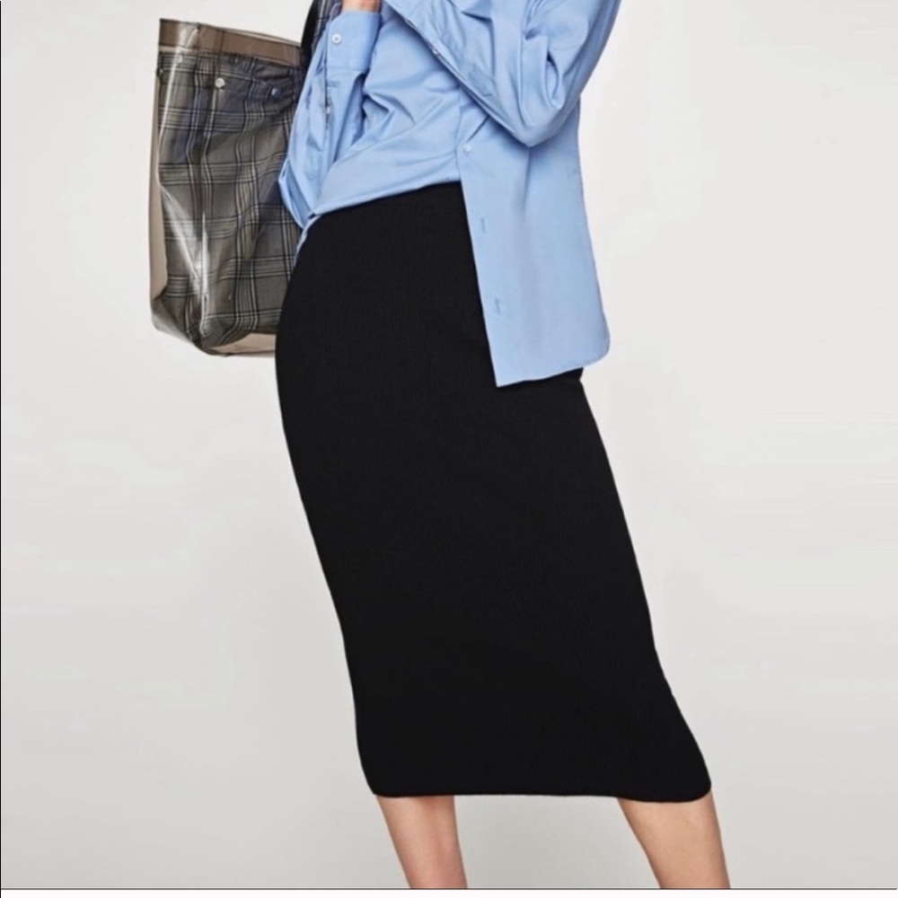 💎2 for$10💎 Zara knit black pencil skirt